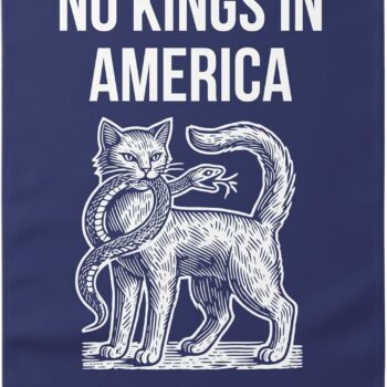 No Kings In America Since 1776 Flag