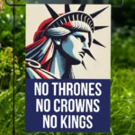 No Thrones No Crowns No Kings in America House Flag