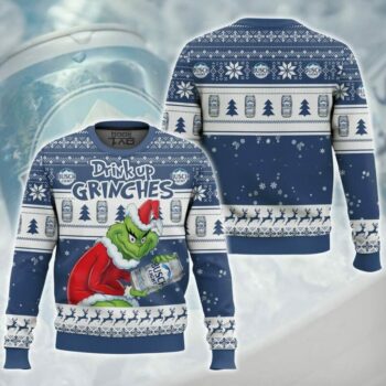 Drink Up Grinches Busch Light Ugly Christmas Sweater