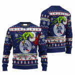 Pabst Blue Ribbon Grinch Hand Stock Ugly Sweater