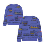 Pallet Town At Night Knit Ugly Sweater