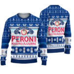 2025 Peroni Nastro Azzurro Beer Christmas Ugly Sweater