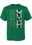 Philadelphia Eagles Kelly Green Retro All In T-Shirt