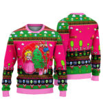Pink Girl Super Mario Ugly Christmas Sweater