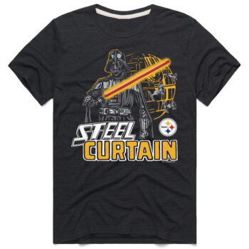 Pittsburgh Steelers Charcoal Star Wars x Football League T-Shirt