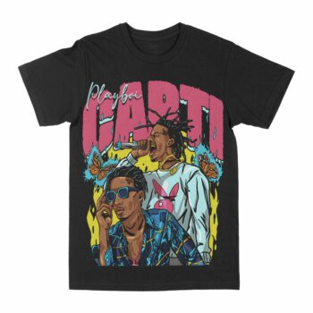 Playboi Carti "Butterflies" Graphic T-Shirt