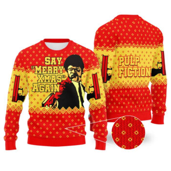 Pulp Fiction Ugly Christmas Sweater