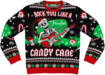 Rock You Like a Candy Cane Ugly Christmas Sweater 2025