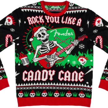 Rock You Like a Candy Cane Ugly Christmas Sweater 2025