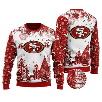 San Francisco 49Ers Christmas Ugly Sweater Xmax Tree Chistmas