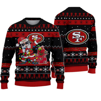 San Francisco 49ers 12 Grinch Xmas Day Ugly Christmas Sweater