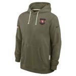 San Francisco 49ers Olive 2025 Salute to Service Hoodie