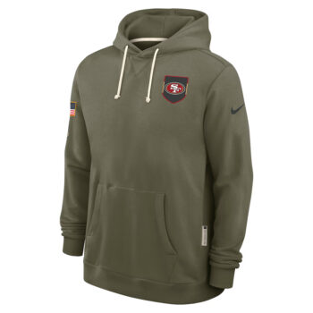 San Francisco 49ers Olive 2025 Salute to Service Hoodie
