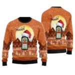 Santa Claus Sleigh Jagermeister Ugly Sweater