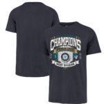 Seattle Mariners '47 Navy 2025 AL West Division Champions Franklin T-Shirt