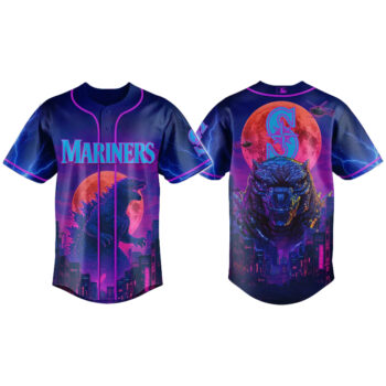 Seattle Mariners Special Godzilla Baseball Jersey