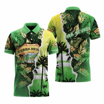 Sierra Nevada Tropical Torn Paper Polo Shirt