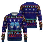 Snowflakes Bud Light Christmas Ugly Sweater