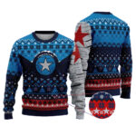 Star Of Bucky Ugly Christmas Sweater