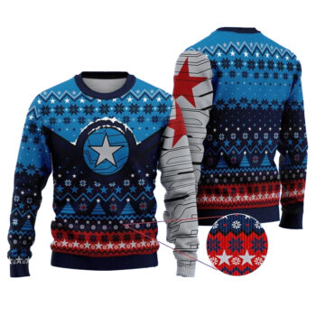 Star Of Bucky Ugly Christmas Sweater