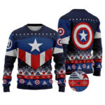 Steve Rogers Captain America Ugly Christmas Sweater