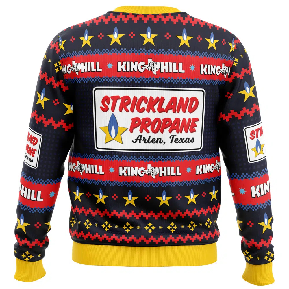 Strickland Propane Arlen Texas King of The Hill Ugly Christmas Sweater Strickland Propane Arlen Texas King of The Hill Ugly Christmas Sweater