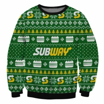 Subway Christmas Ugly Sweater