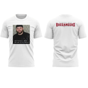 Tampa Bay Buccaneers 2025 Baker Mayfield White Boy Hoodie T-Shirt