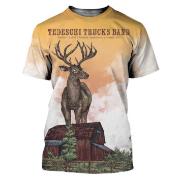 Tedeschi Trucks Band Franklin Tennessee 2025 Venue Poster At FirstBank Amphitheater On October 15 2025 Shirt