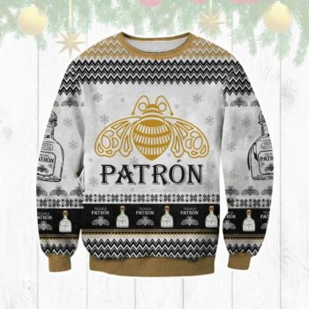 Tequila Patron Christmas Holiday Ugly Sweater