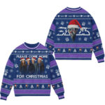 2025 The Eagles Please Come Home For Christmas 2025 Ugly Christmas Sweater