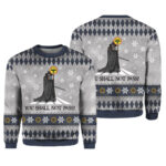 The Lord Of The Rings You Shall Not Pass Ugly Christmas Sweater