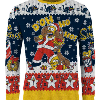 The Simpsons Duff the Halls Ugly Christmas Sweater