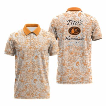 Tito's Summer Doodle Art Polo Shirt