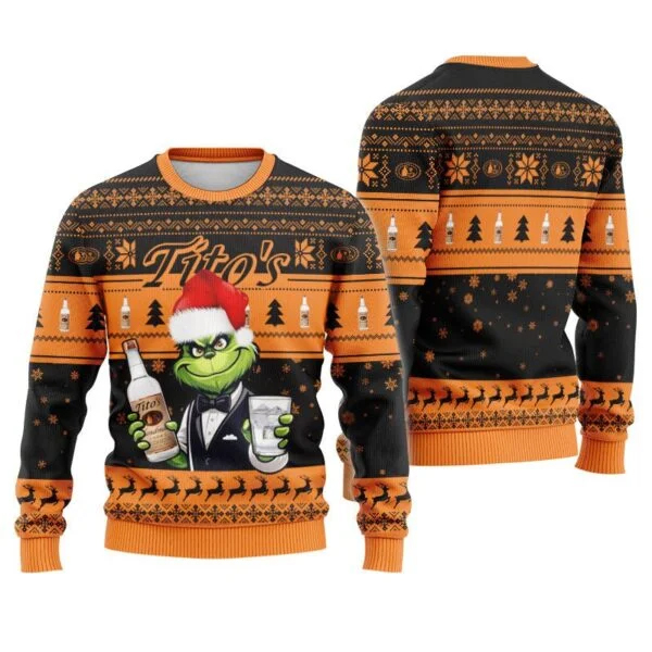 Tito’s Grinch Christmas Ugly Sweater Tito’s Grinch Christmas Ugly Sweater