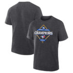 Toronto Blue Jays Heather Charcoal 2025 American League Champions Locker Room T-Shirt