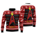 Ugly Christmas Sweater Star Trek The Halls Red