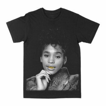 Whitney Houston "Gold Grill" Graphic T-Shirt