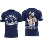 Yankees October Baseball 2025 Postseason T-Shirt