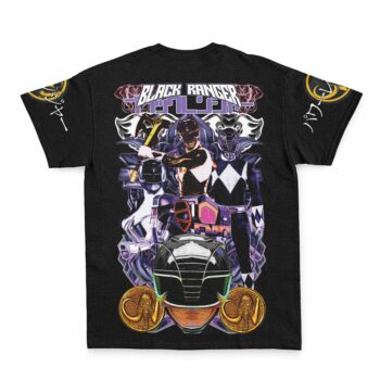 Black Ranger Mighty Morphin Power Rangers Streetwear T-Shirt