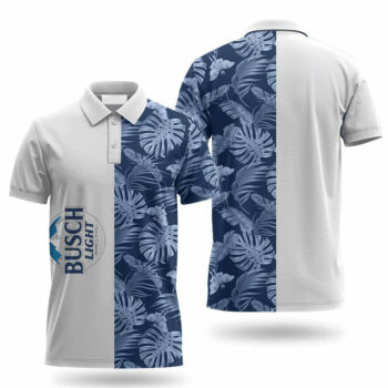 Busch Light Swiss Cheese Leaf Polo Shirt