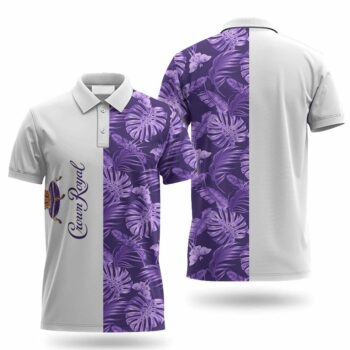 Crown Royal Swiss Cheese Leaf Polo Shirt