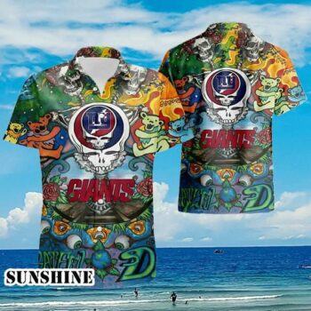 New York Giants Grateful Dead Hawaiian Shirt