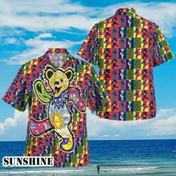 Grateful Dead Hippie Bears Aloha Shirt For Fans