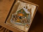 Custom Family Farm Animal Ornament: Barn, Cow, Chicken, 2D Flat Wooden Christmas Décor