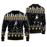 Johnnie Walker Puppy Snowflake Pattern Ugly Sweater