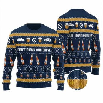 Miller Lite Don't Drink And Drive Ugly Sweater