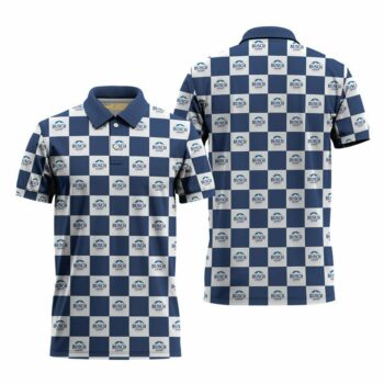 Busch Light Collab Gingham Polo Shirt