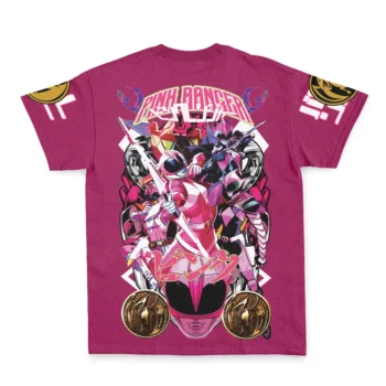 Pink Ranger Mighty Morphin Power Rangers Streetwear T-Shirt