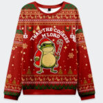 ‘Twas The Cookies Frog Ugly Christmas Sweater